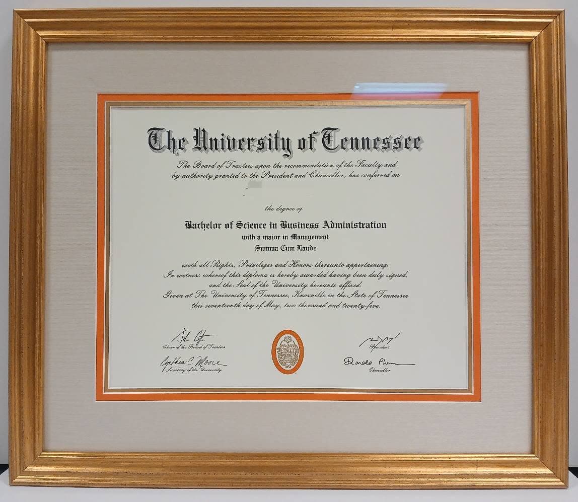 Diploma Framing